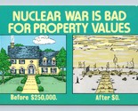 Political Comic Nuclear War Bad For Property Values Preziosi Chrome Post... - $3.91