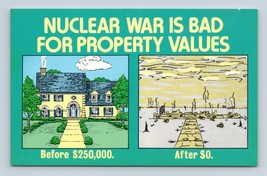 Political Comic Nuclear War Bad For Property Values Preziosi Chrome Post... - £3.07 GBP