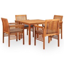 vidaXL Brown Acacia Wood 5-Piece Outdoor Dining Set with Tables & Chairs - $13,031.90 MXN
