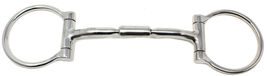 An item in the Sporting Goods category: Horse SS Straight Roller Mouth Snaffle D-Ring Training HORSE BIT TACK 35560v