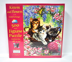 Kittens and Flowers Jigsaw Puzzle 500 Piece - $8.95