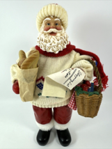 Clothtique Possible Dreams 1997 Santa Claus w/ Fruit Basket Bread Figurine - $40.00