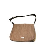 Boho Woven Shoulder Bag Tan Multi-Compartment Purse Crossbody Hippie Fes... - $549.90 MXN