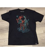 Into The AM Neon Astronaut Black Short Sleeve Shirt Size XL - $17.41