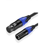 2 Pack 3 Pin XLR Male to Female Balanced Cable  Microphone Cord 1.5’ - $20.71 CAD