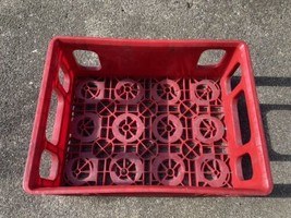 Vintage Coca Cola Plastic Storage Bottle Crate Prepper Food Red - £31.06 GBP