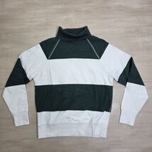 Champion Todd Snyder Me's Turtleneck Green White Striped Sweatshirt Size... - $79.19