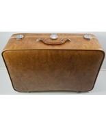 *MI) Amelia Earhart Tan Luggage Suitcase Travel Clothing Carrier 27&quot; - £79.32 GBP