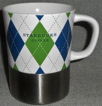 2006 Starbucks STAINLESS STEEL &amp; CERAMIC 14 oz Handled Mug - $15.83