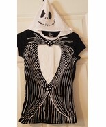 The Nightmare Before Christmas Jack Skellington Hooded Shirt Juniors  Sm... - $30.07 CAD