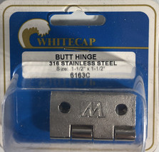 Whitecap 6163C Boat Hinge for boat hatches,1 1/2&quot;x 1 1/2”-316 Stainless ... - £23.70 GBP