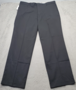 DOCKERS D3 Prestige Essential Khaki Pants Men 38x32 Black Classic Fit Fl... - $29.30