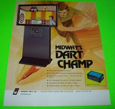 Dart Champ Arcade FLYER Original NOS Retro Wall Game Art Print Sheet 1972 - £21.56 GBP