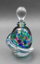Roger Gandleman 2014 Signed Hand Blown Art Glass Perfume Bottle With Dauber - £234.20 GBP