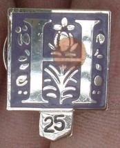 Vintage Enameled Pin - Silver Tone With Enamel Front - VGC - NICE 25 YEAR PIN - £3.88 GBP