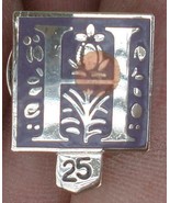 Vintage Enameled Pin - Silver Tone With Enamel Front - VGC - NICE 25 YEA... - $92.40 MXN