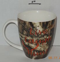 "Live Laugh Hunt" Coffee Mug Cup Ceramic by Mossy Oak - $8.88