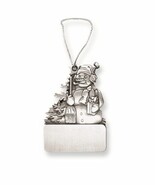 Pewter Snowman Engravable Ornament - $345.29 MXN