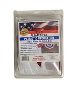 American Pleated Fan Flag Bunting Half Fan Banner NEW Patriot Made In US... - $14.85