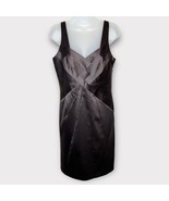 MAX AND CLEO chocolate brown satin sheath dress party cocktail fall | si... - €41,94 EUR