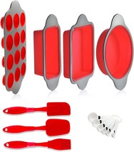 Boxiki Kitchen 13-Piece Non-Stick Silicone Bakeware Set With Cake Pan, B... - $116.99