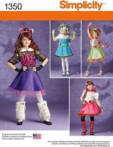 Simplicity Sewing Pattern 1350 Costumes Girls Size 3-6 - $8.96