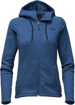 The North Face Womens Fleece Mezzaluna Hoodie Zip Jacket Shady Blue, Size M - $20.75