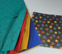 Vintage Keepsake Quilting Sung Dynasty Firework Medley Fat Quarters 5 Pc Cotton - £12.01 GBP