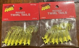 2 - Arkie Pro Series Rigged Twirl Tails Jig Heads 7 Piece Size 1/16 oz. ... - £7.50 GBP