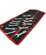 12pcs Combination End 72 Ratchet Teeth Stubby Wrench Set Metric 8-19mm 1... - $51.29 CAD