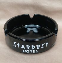 Vintage Stardust Hotel and Casino Las Vegas Black Glass Ashtray - $149.19 MXN