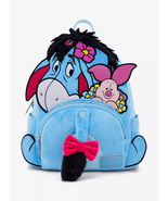 Loungefly Disney Winnie the Pooh Eeyore &amp; Piglet Velvet Mini Backpack - $1,636.69 MXN