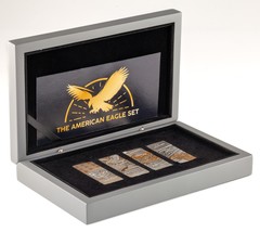 2023 Barbados 4oz Plateado American Eagle 4-Bar Juego Acuñación 388/500W... - $357.34