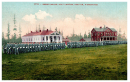 No. 1951 Dress Parade Fort Lawton, Washington Mitchell Postcard - £13.41 GBP