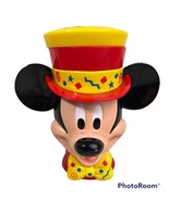 Ringmaster Mickey Mouse Plastic Mug Lid Disney Ringling Brothers Red Yellow - $6.00