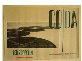 Led Zeppelin Affiche Coda Housse ANCIEN Cygne Chanson - $179.99