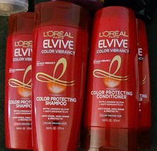 5 - L&#39;Oreal Paris Elvive Color Vibrancy Protection Shampoo &amp; Conditioner 12.6oz - $28.97