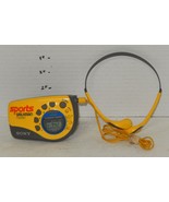 SONY SRF-M78 SPORTS WALKMAN YELLOW FM AM RADIO With ORIG ARM WRIST BAND - $926.98 MXN