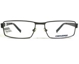 Converse Q006 GUNMETAL Gafas Monturas Gris Rectangular Completo Borde 52... - $55.74
