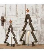 Two Tree metal Candle Holders with star - £29.89 GBP