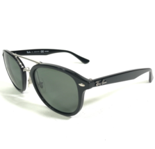 Ray-Ban Sunglasses RB2183 901/9A Black Gold Wire Square Frames with Green Lenses - $121.33