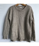 Johnny Was Sweater S Beige Alpaca Wool Drop Shoulder Long Sleeve Preppy ... - £43.22 GBP