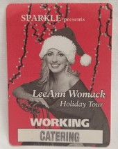 LEEANN WOMACK - ORIGINAL HOLIDAY TOUR TOUR CONCERT TOUR CLOTH BACKSTAGE ... - $13.69 CAD