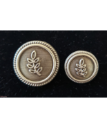 Blazer Jacket buttons acacia circular silver plated enamel Masonic Freem... - $30.50