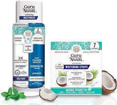Gurunanda Teeth Whitening Duo-20fl Whitening Mouthwash and  7pk  tooth s... - $380.79 MXN