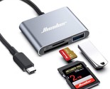 Usb C To Sd , Micro Sd Memory Card Reader, Type C To Sd Card Reader Adap... - £25.27 GBP