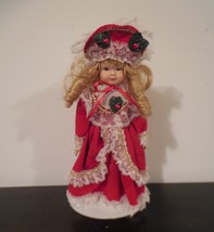 Vintage Doll, Victorian, miniature ceramic doll, valentine doll, victorian doll - £20.04 GBP