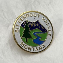 Butterroot Valley Montana City State Souvenir Tourism Enamel Lapel Hat Pin - £4.74 GBP