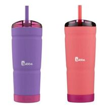 Bubba Envy-S 24oz Rubberized Stainless Steel Tumbler w/ Straw Purple &amp; P... - $49.40