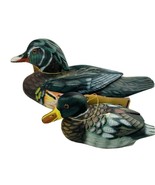 Heritage Hand Carved Duck Decoys Flawed Hand Painted Hunting Birds Solid... - £42.75 GBP